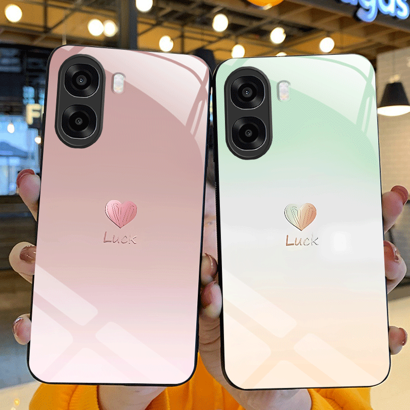 Shelly - Hartglas-Schutzhülle für OPPO A6x A6k A6