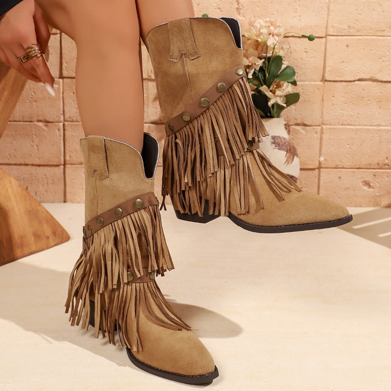 Tasmota - Vintage Quasten-Hosenstiefel für Damen Herbst/Winter 2026