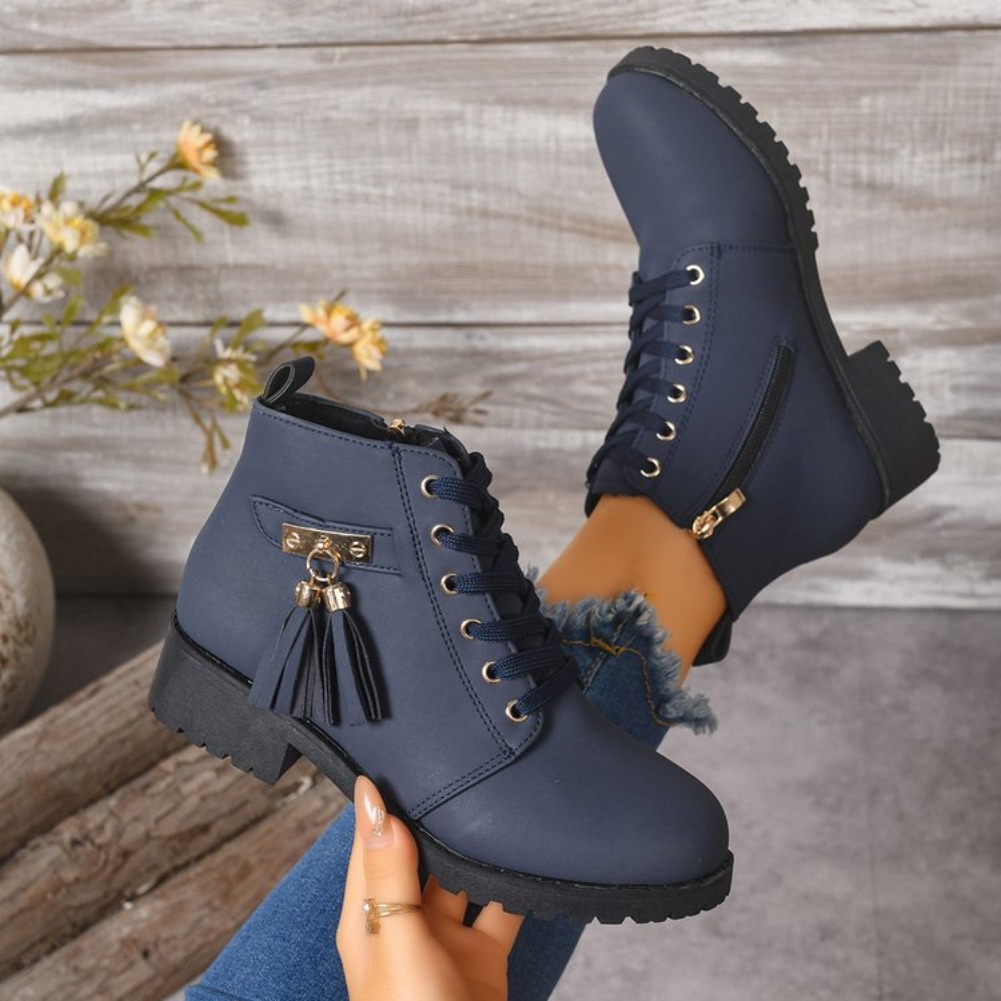 Tasmota - 2026 Modische Damenstiefel mit Quastenverzierung und