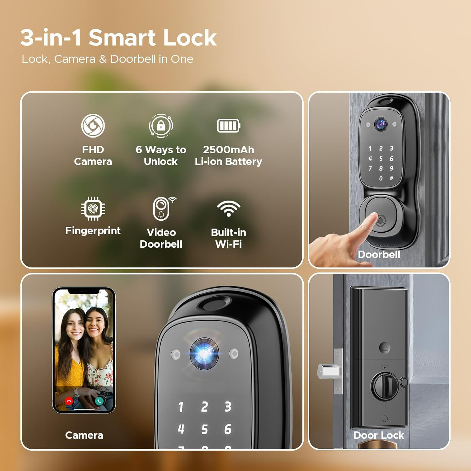 Tuya WLAN-Smart-Türschloss ‎ K – Tuya Smart Bewertung und Preis