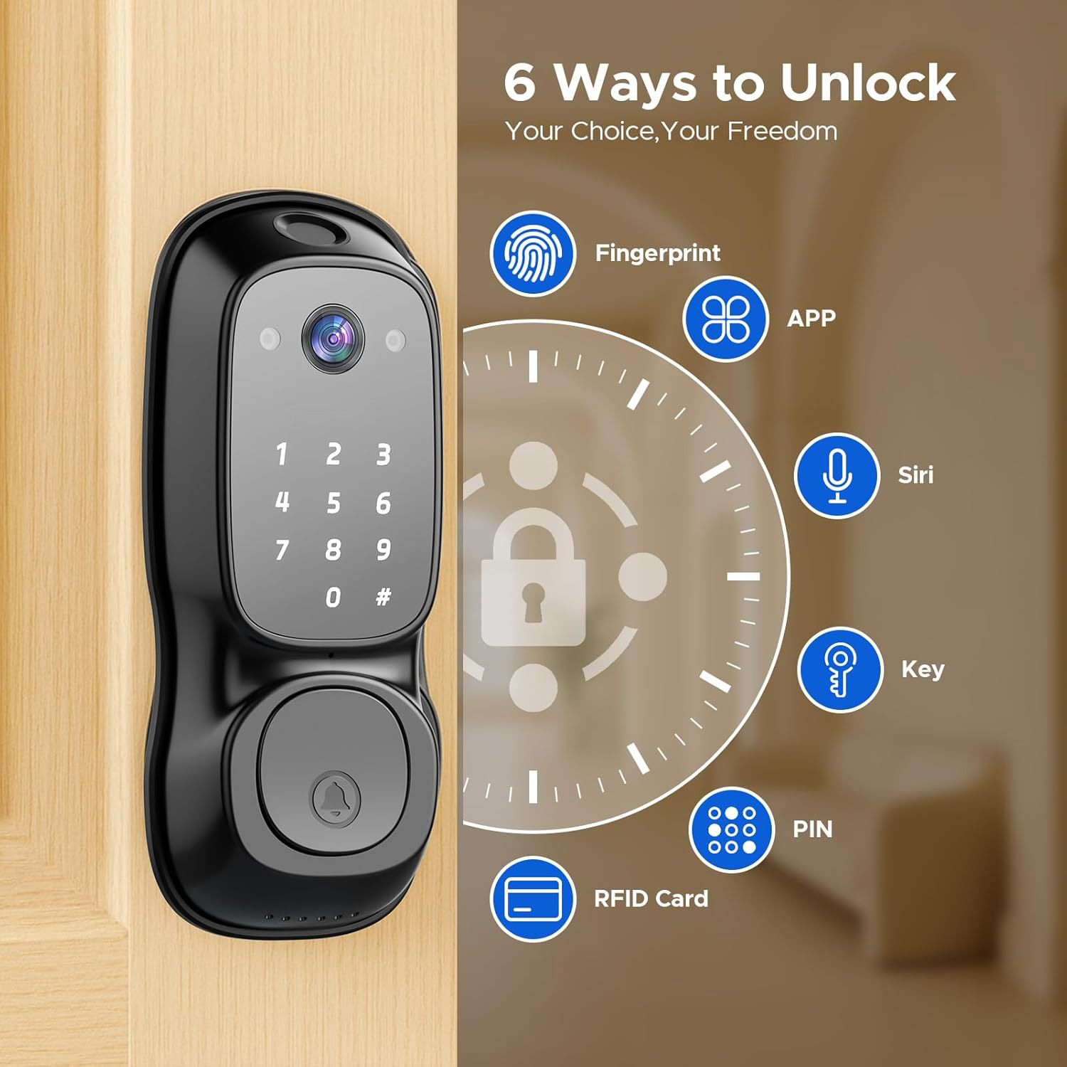 Tuya WLAN-Smart-Türschloss ‎ K – Tuya Smart Bewertung und Preis
