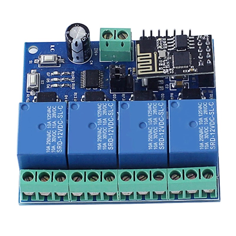 ESP8266 ESP-01 4-Wege-WLAN-Rel – Smart Home Module Iot Bewertung und Preis