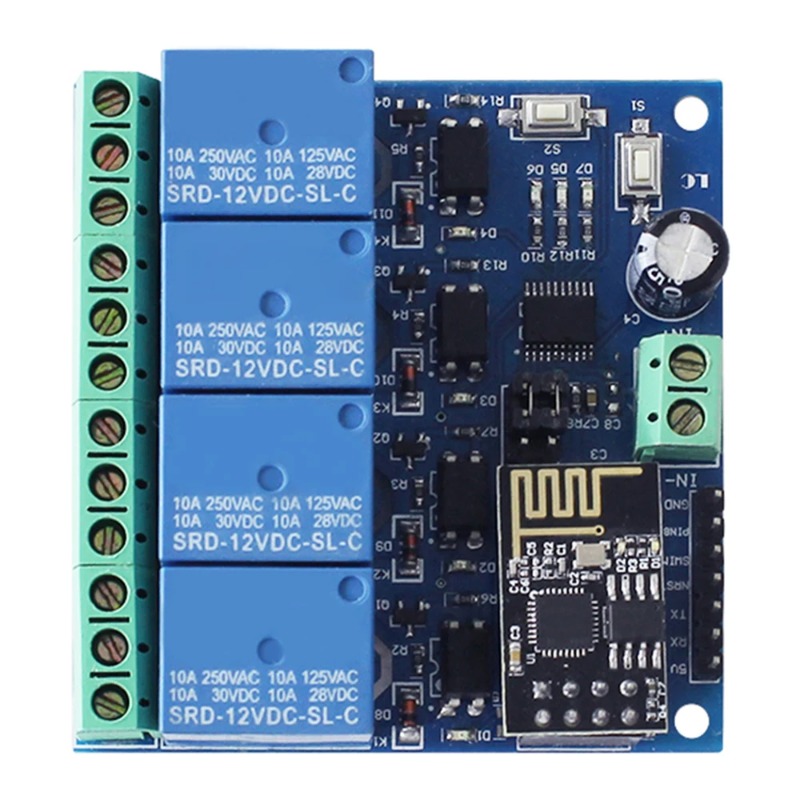 ESP8266 ESP-01 4-Wege-WLAN-Rel – Smart Home Module Iot Bewertung und Preis