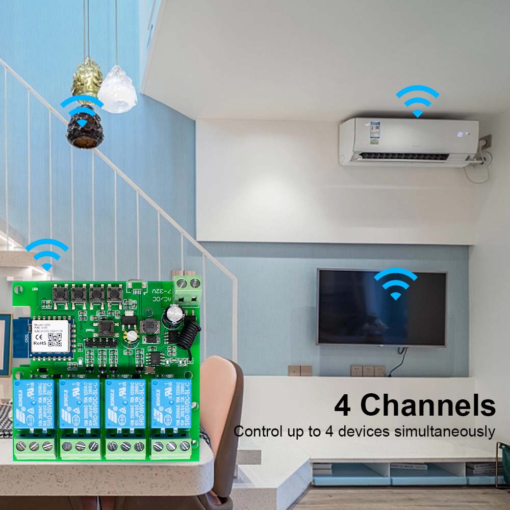 4-Kanal Tuya WLAN Smart Relais – Tuya 4 Channel Bewertung und Preis