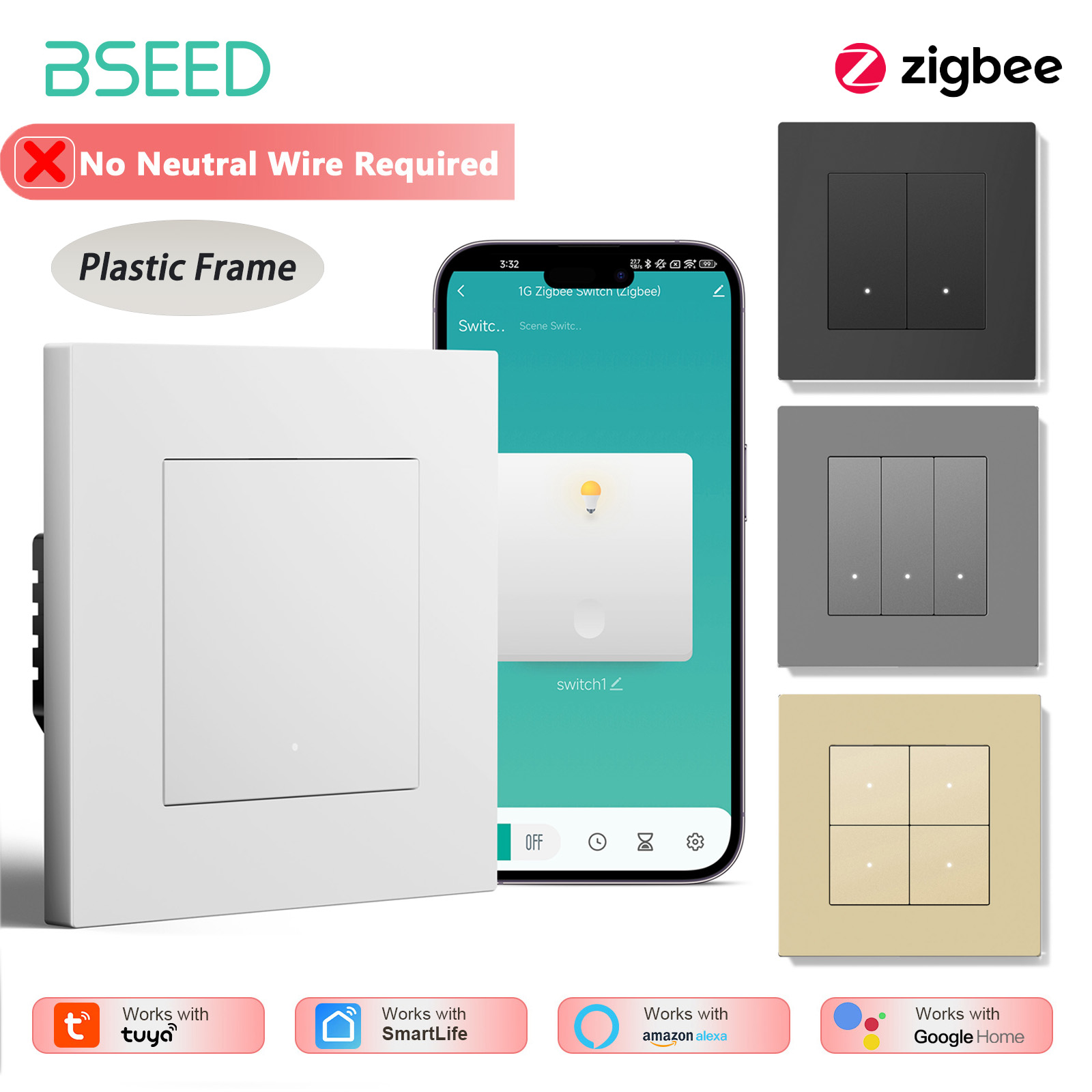 BSEED 1/2/3/4-fach Zigbee Lich – Tuya 4 Channel Bewertung und Preis